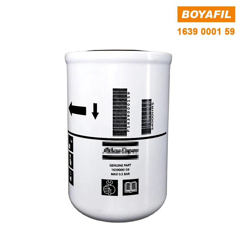 Boyafil 1639000159 Screw Air Compressor Oil Filter Element Fits Atalas Oil Separator Vacuum Pump Spare Parts