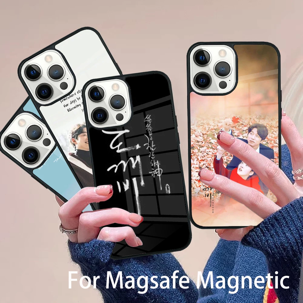 

GongYoo Goblin Korean Drama Phone Case Magesafe Magnetic Wireless Charge Cover For IPhone 16 11 12 13 14 15 Pro Max Plus Mini
