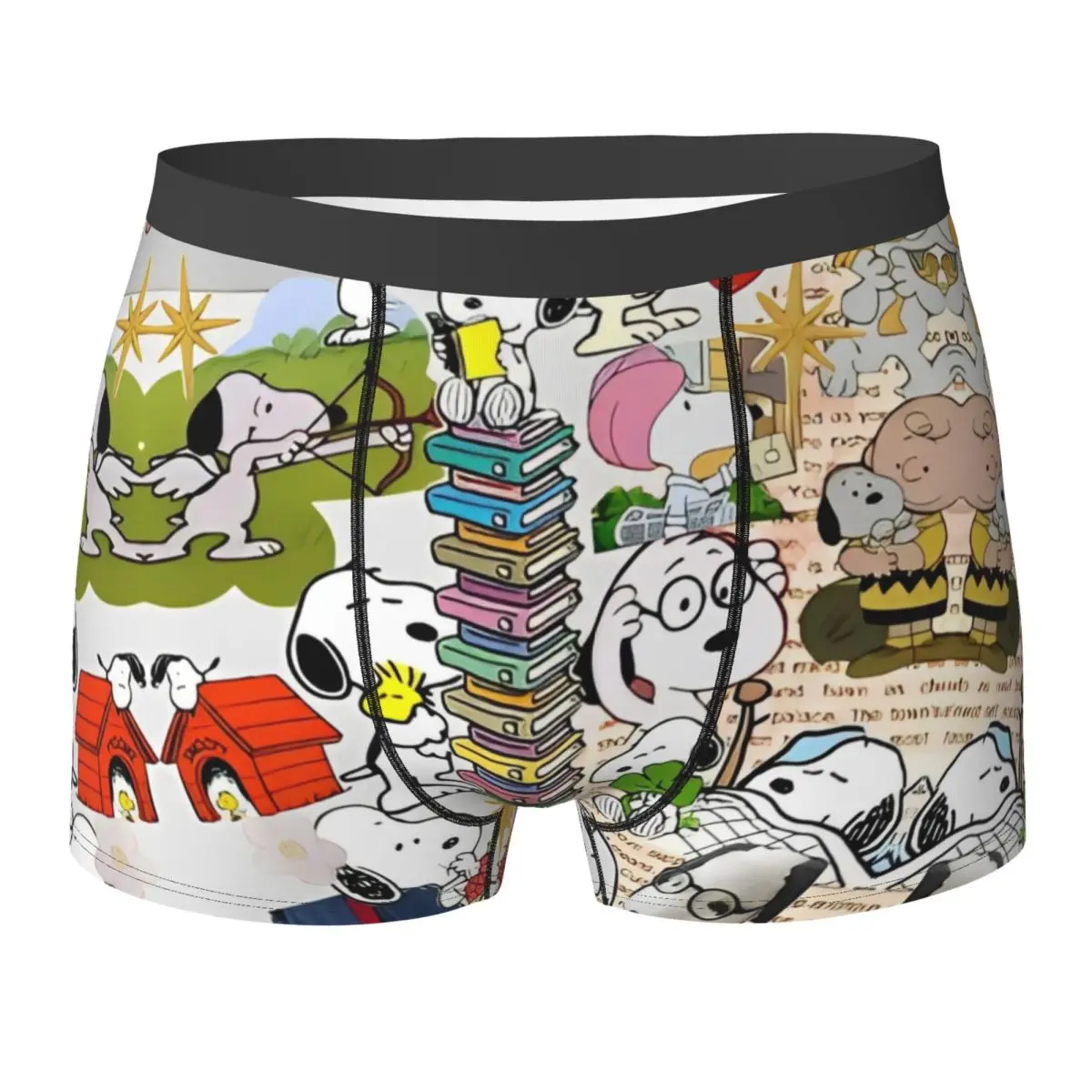 MINISO Snoppy Boxershorts Beutel Unterwäsche Qualitätsdruck Boxershorts Atmungsaktive Herrenhöschen Plus Size