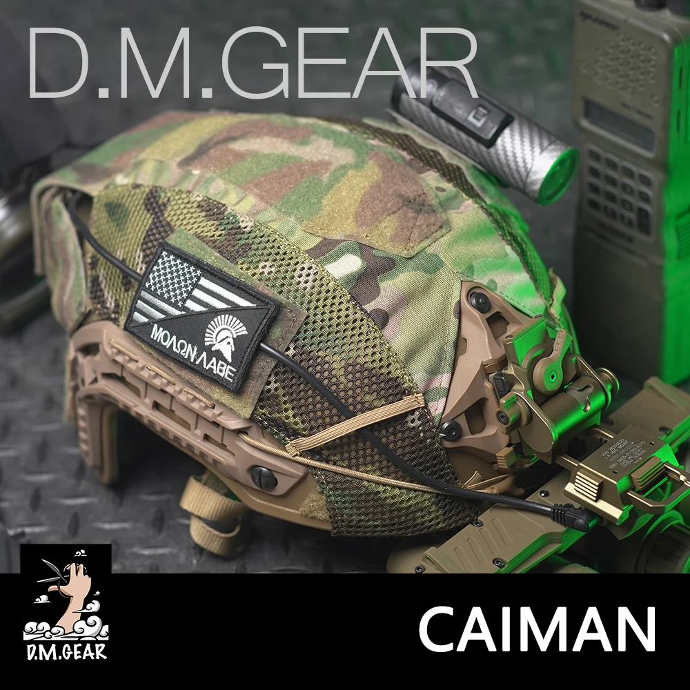 Dmgear CAIMAN Helmet Cover Mesh For Size XL SF Helmet Tactical Protective Gear Airsoft Hunting Accessory Outdoor Equipments Hunt