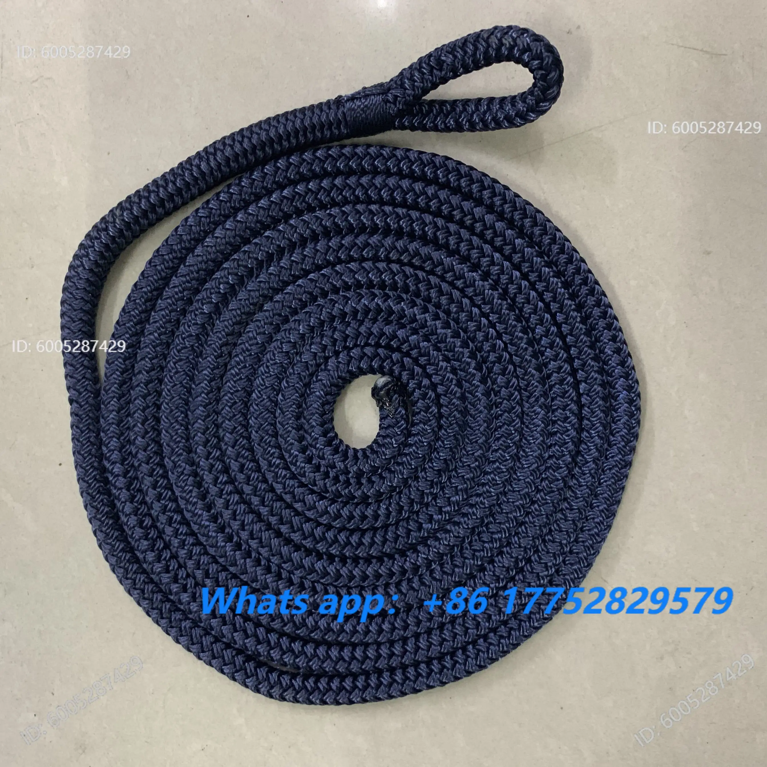 Yacht Sailing FRP Fishing Boat Aluminum Alloy Sports Boat Anti-Collision Ball Nylon Cable 8mm/2.5M