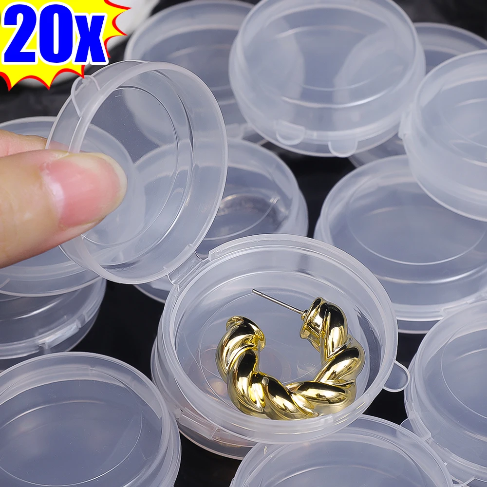 Portable Rotundity Transparent Storage Boxes Baby Toy Jewelry DIY Storage Box Large-capacity Divider Baby Storage Accessories