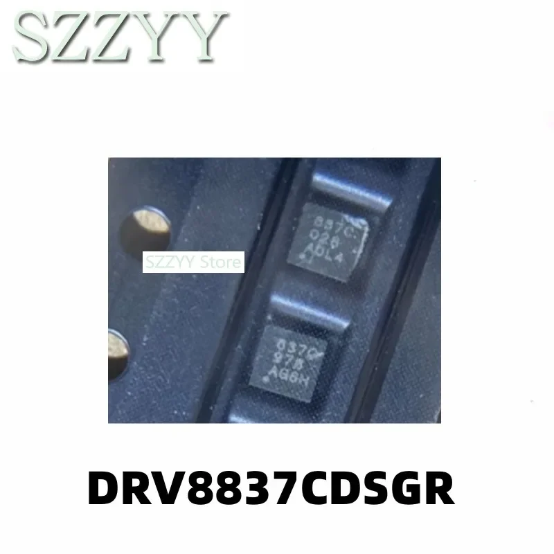

5 шт. DRV8837CDSGR с печатной маркировкой 837C QFN WSON8, интегрированный чип-драйвер полумостового преобразователя