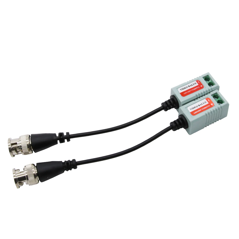 1080P CCTV Video Balun Passive BNC Transceivers HD Twisted Pair For 2MP AHD CVI TVI CVBS Camera