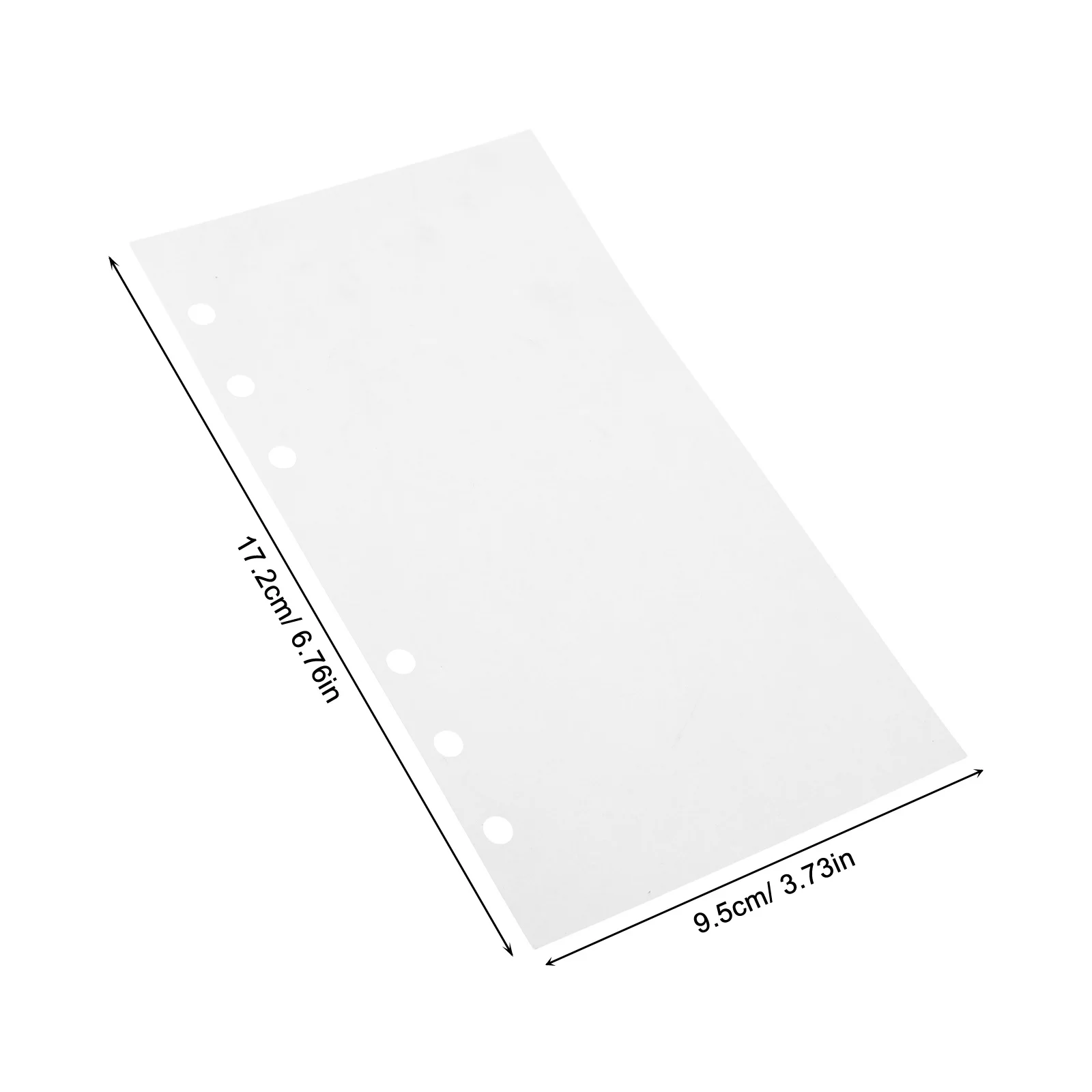 A6 6-Ring Collecting Binder Insert Sheets Double-Sided Reusable Release Paper Pages For Sticker Album Blank Refill