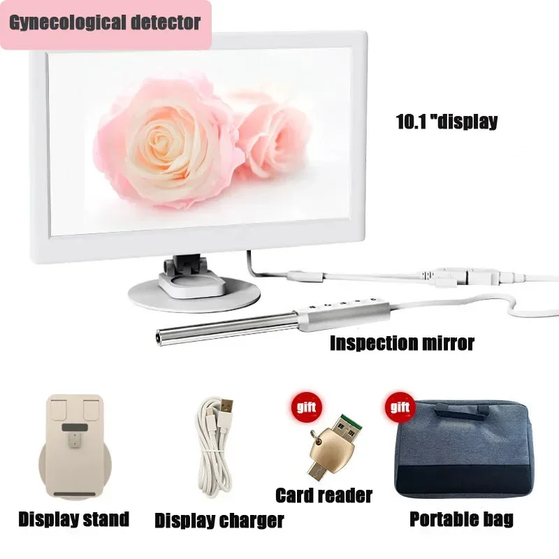 Female Visual Endoscope Gynecological Colposcope Cervical Examination Instrument for Private Health Self-Check