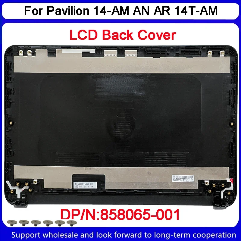 Новинка, задняя крышка для HP Pavilion 14-AM AN AR 14T-AM LCD, черная 858065-001, красная 858068-001, задняя крышка 860471-001