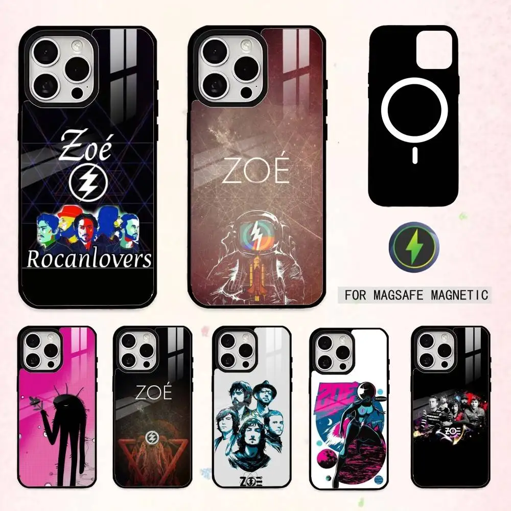 

Cool Z-ZOE B-Band Phone Case For iPhone17,16,15,14,13,12,11 Plus,Pro Max Magnetic For Magsafe Wireless Charging