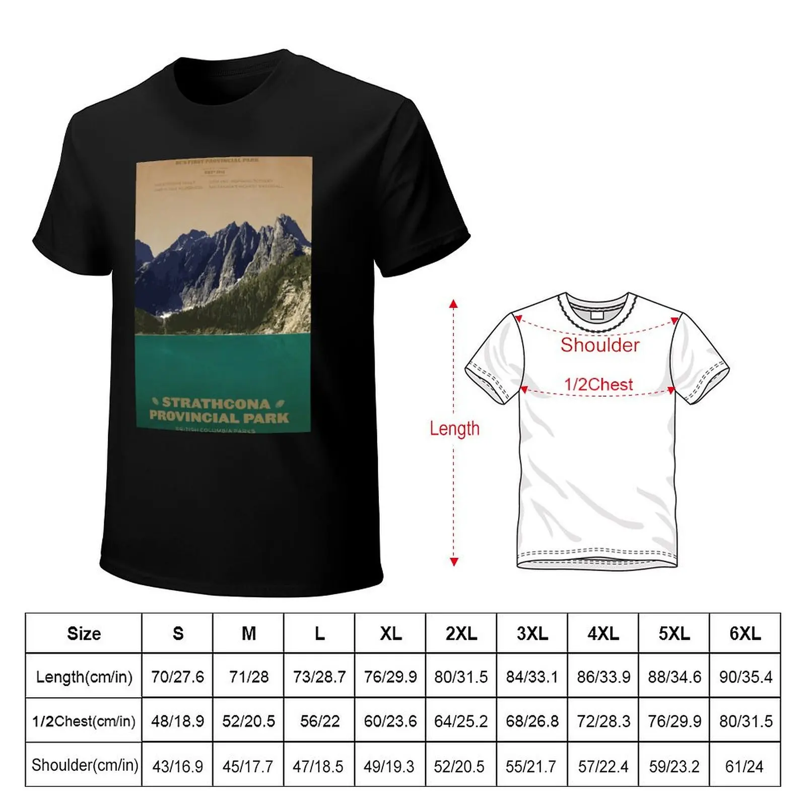 Strathcona Provincial Park T-Shirt Novelty Graphic Tee Shirt