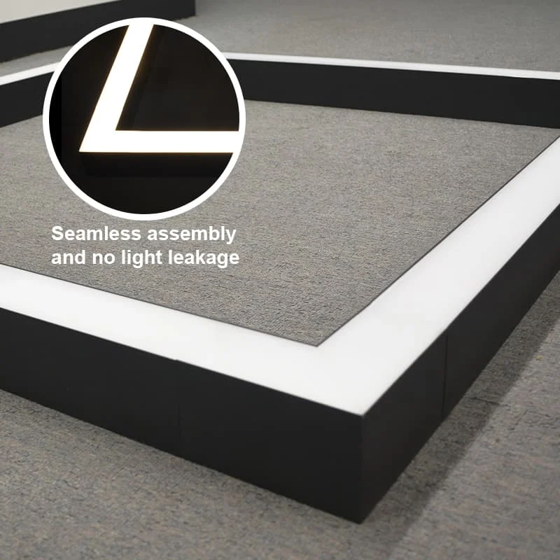 Brandon Commercial 20W 40W 3CCT Rectangle Aluminum LED Pendant Linear Lights in Billiard Table Wholesale for Office Hotel Shop