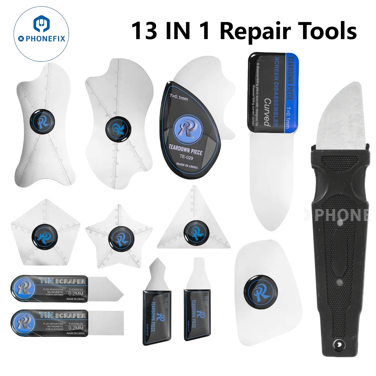 

Инструмент для вскрытия экранов из металла и стали 0,1 мм (2026) для ремонта компьютеров и мобильных телефонов, для изогнутых экранов, для вскрытия аккумуляторов, инструменты для демонтажа и поддевания