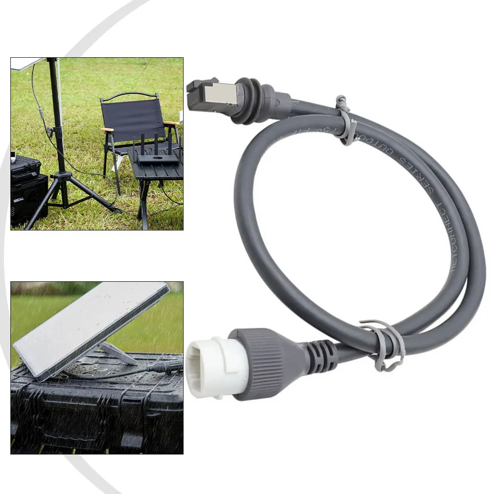 Outdoor Network Cable Extension Cable Adapter 6.5mm Wire Diameter 8P8C Chip Compressive Strength 100N For Car Installation