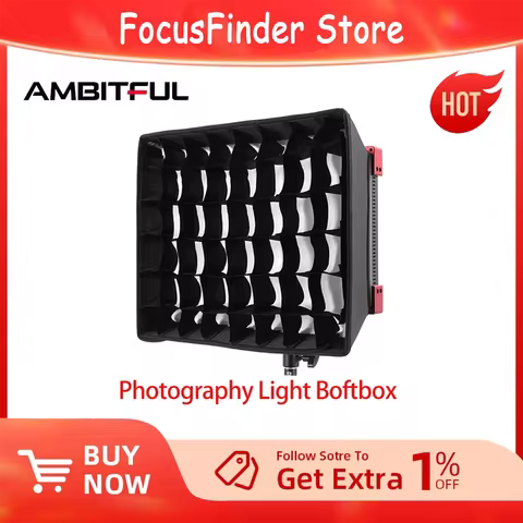 AMBITFUL LEDP60C Dedicated Softbox Flat Light Softbox + Grid （ Only Used With AMBITFUL Brand ）