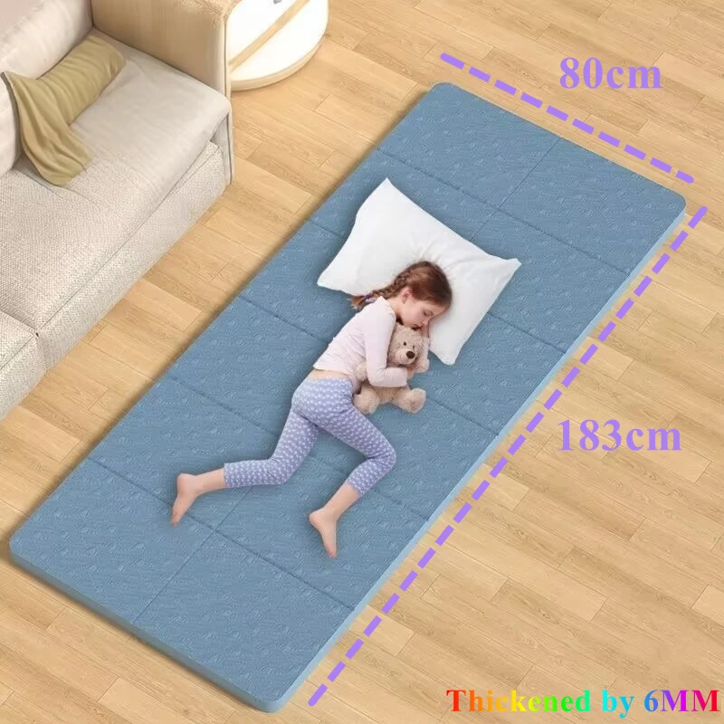 

Outdoor Midday Rest Mat 1830x800x6mm Folding Yoga Mat Non Slip, Eco Friendly Pilates Fitness Mats Anti-Tear Exercise Yoga Mat