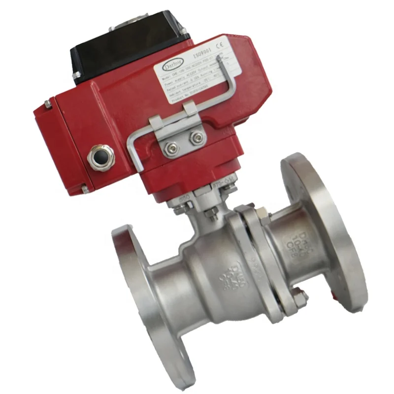 Stainless Steel 304 316 ANSI Flanged Electric Motorized Ball Valve DN50 DN65 DN80