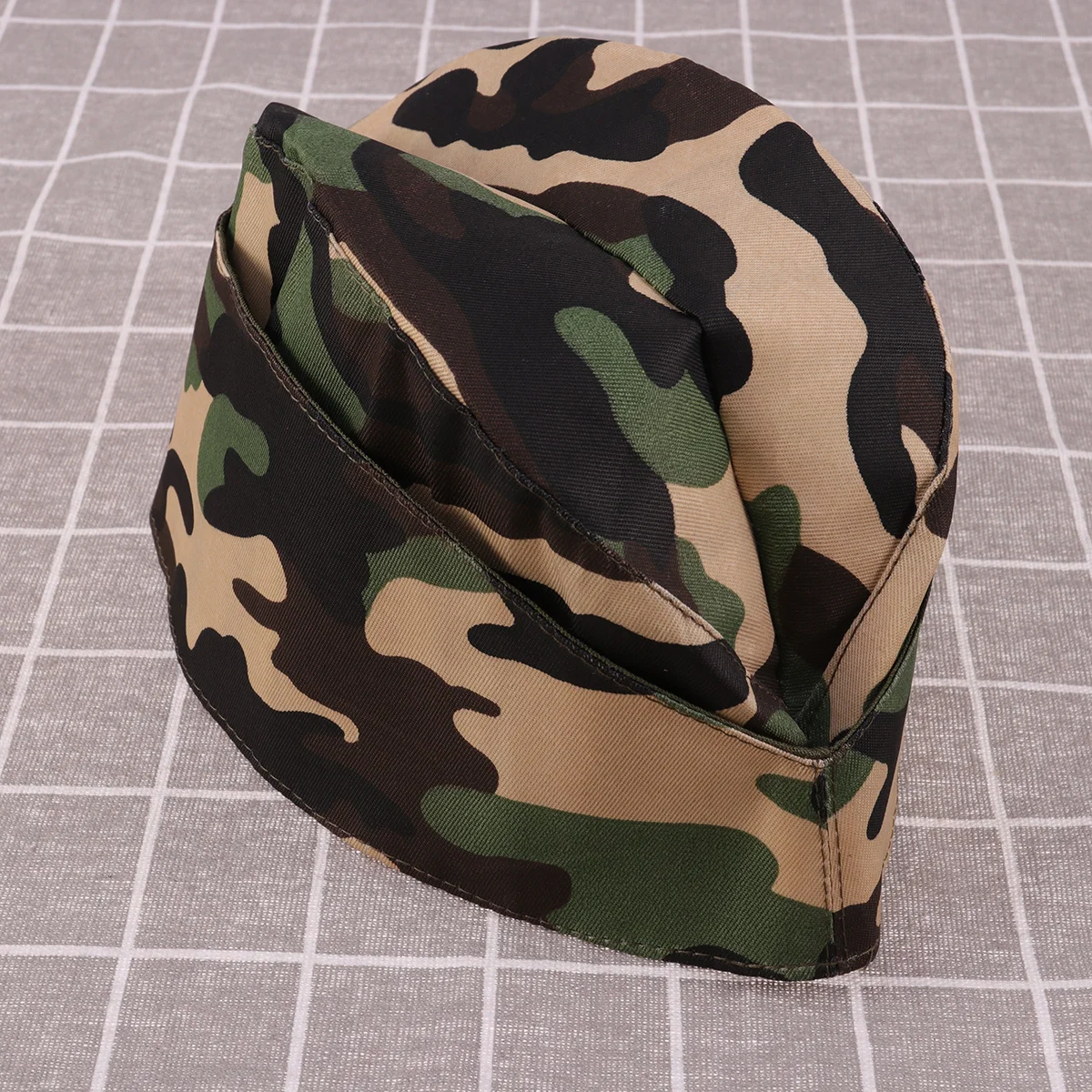 1 قطعة قبعة قارب التمويه النمط العسكري الذروة قبعة خفيفة الوزن Tricorne للحزب بحار الرقص الأحداث في الهواء الطلق قبعة القبعات