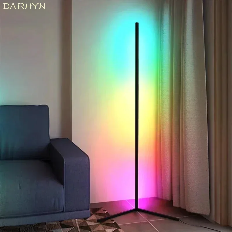 

LED Floor Lamp 85/125/165cm RGB Remote Control Adjustable Color Temperature and Brightness Lamps Bedroom Living Room Home Light