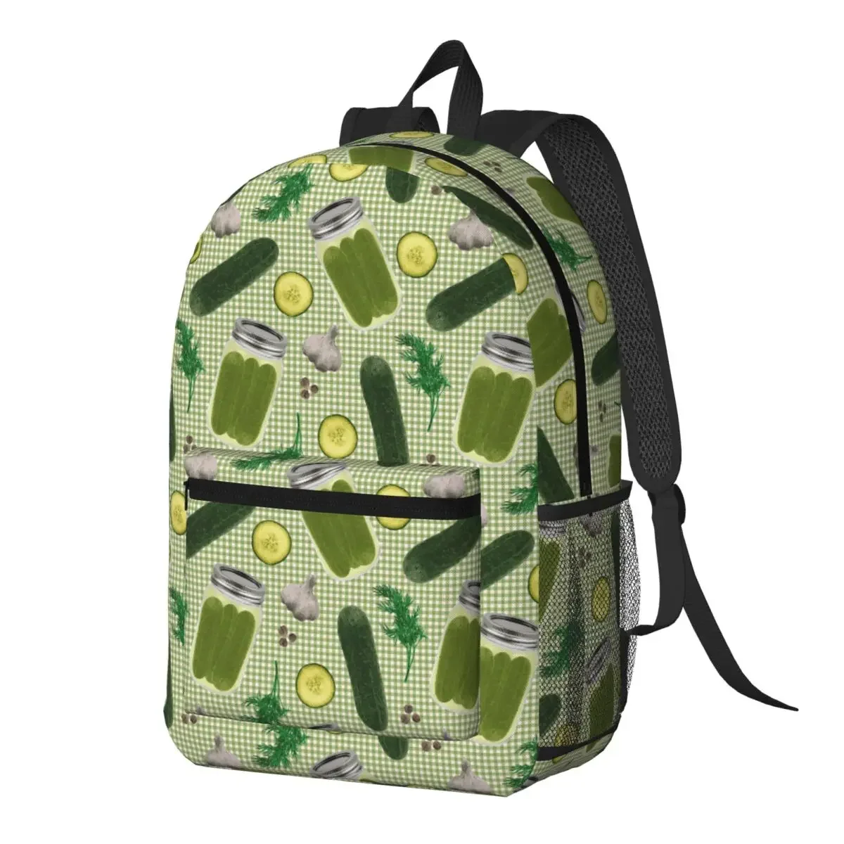 

Korean Kimchi Pickled Cucumber Backpack Daypack Large Capacity Boys Girls BookBag School Bag Shoulder Bags for Men Women