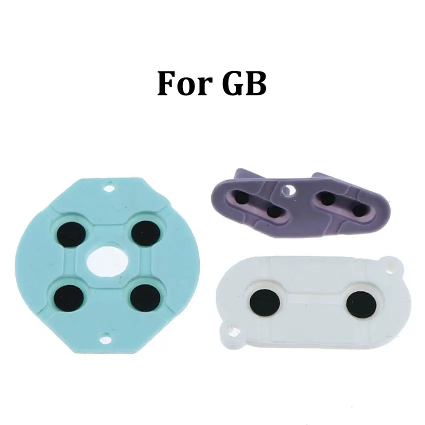 1set Rubber Conductive Buttons A B D pad For GameBoy Classic GB GBA GBC GBP GBA SP GBM Silicone Start Select Keypad Repair parts