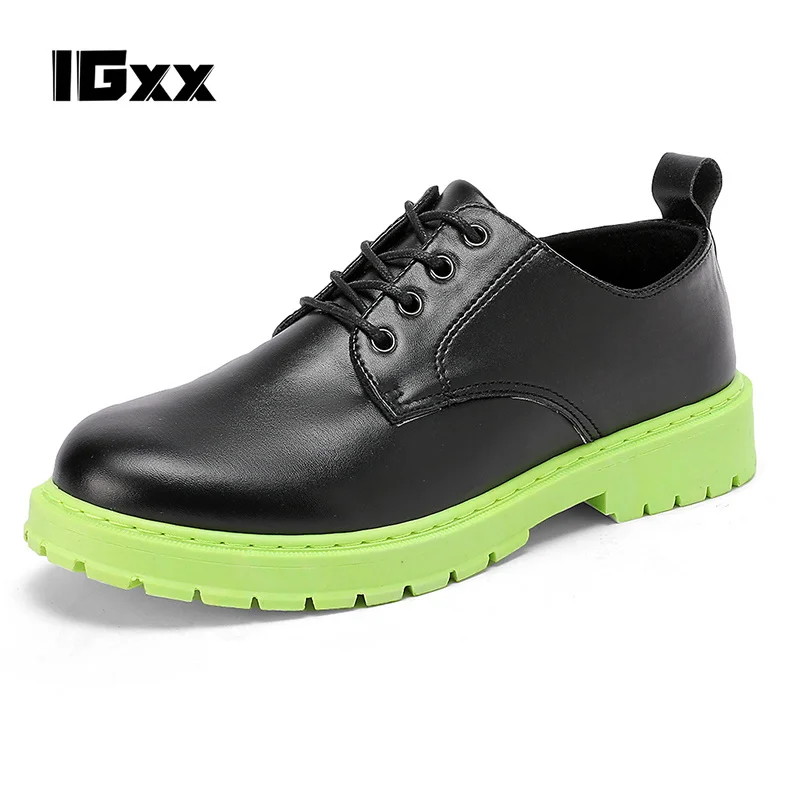 

IGxx New Fashion Slip On Men Dress Shoes Men Oxfords Fashion Business Dress Men Shoes 2020 New Classic Leather Men'S Suits Shoes