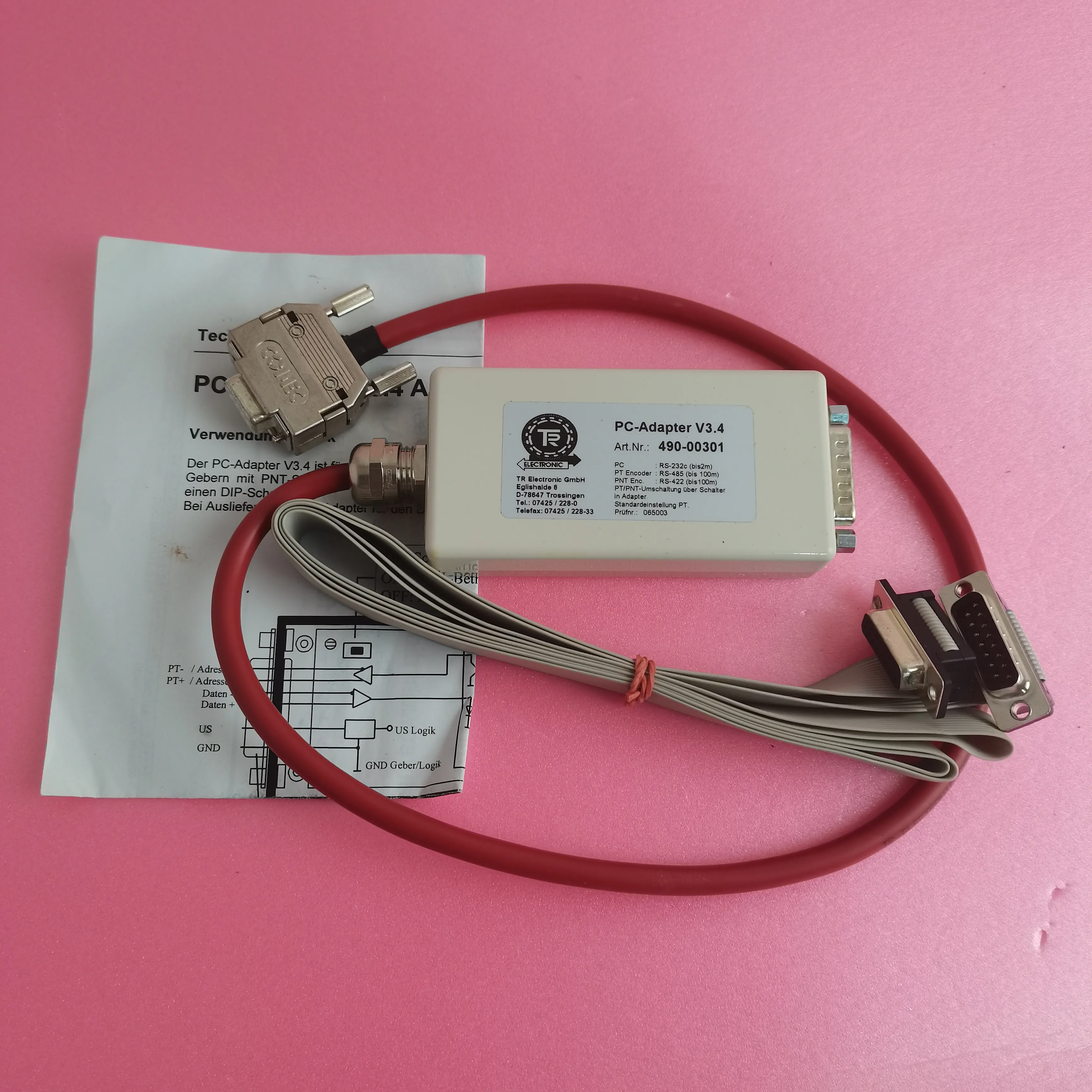 The new TR Dier o riginal PC-Adapter V3.4 programming adapter 490-00301/D-78647