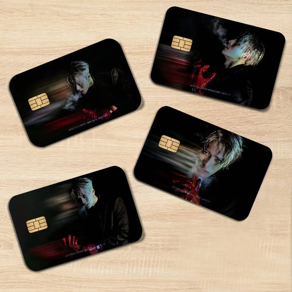 Jackson Wang Ka YeeS Cute Laser Effect Bank Card Stickers Removable Multi Scene Craft Decor