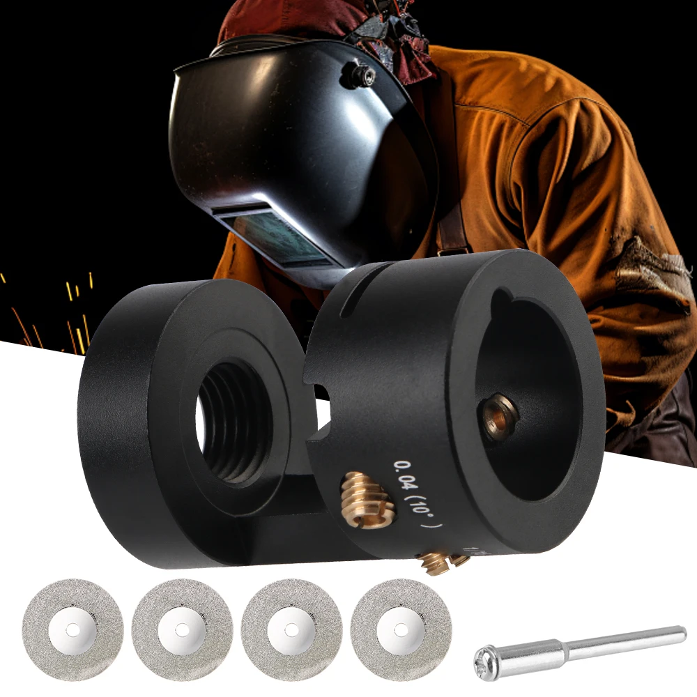 Tungsten Grinder Multi-Angle Offsets Welding Tools With 4 Cut-Off Slot For TIG Welding Welding Electrode Grinder Sharpener Head