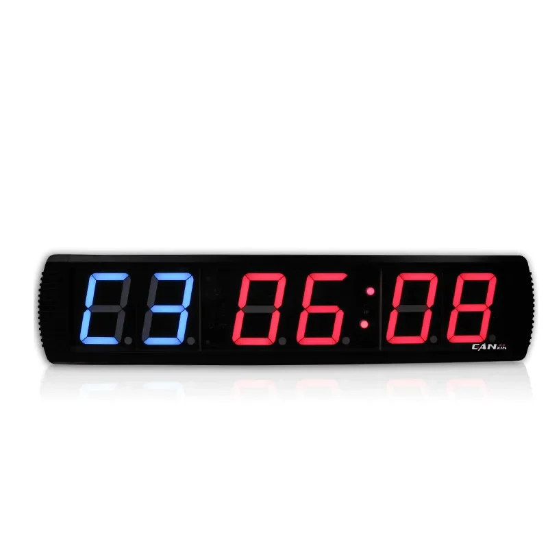 Temporizador de reloj de fitness, 4 pulgadas, 6 dígitos, intervalo de reloj de fitness, temporizador alternativo, uso en gimnasio, productos premium transfronterizos