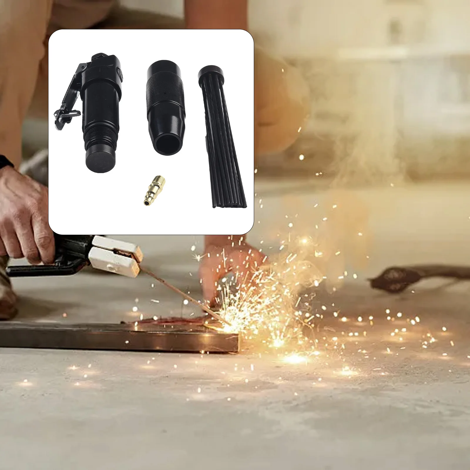 

Пневматический инструмент, разработанный для выполнения тяжелых задач по очистке, включая удаление ржавчины с различных типов оборудования.