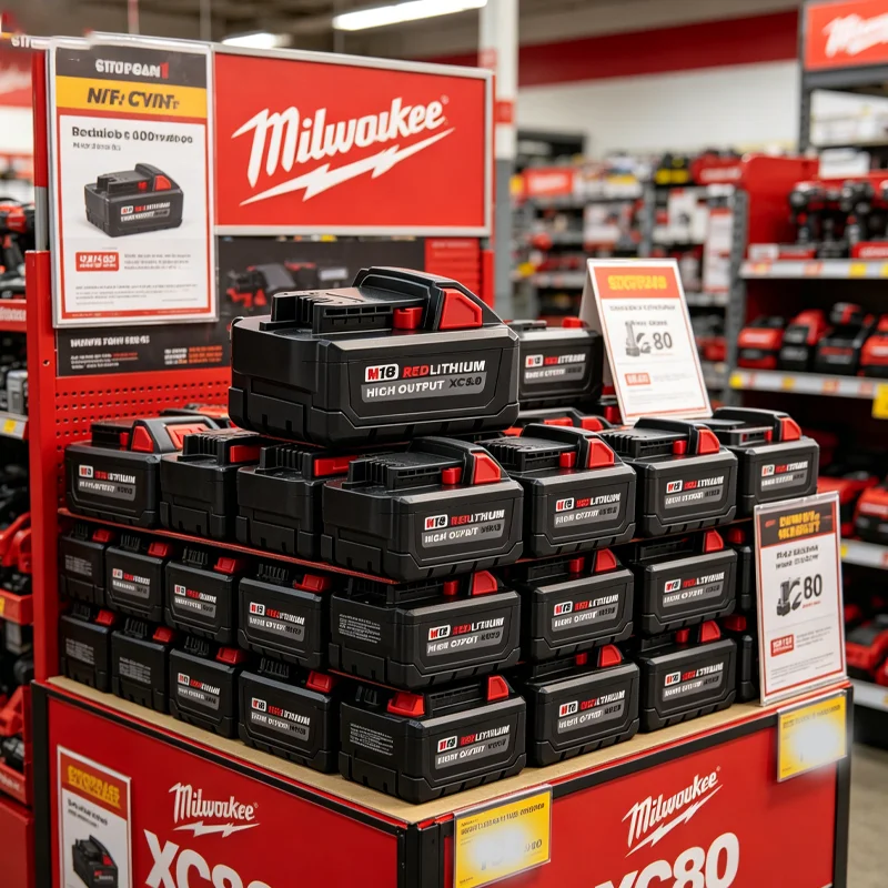 

Milwaukee M18 18V XC 8.0Ah Replacement Lithium Battery | For 48-11-1815 48-11-1850 2604-22