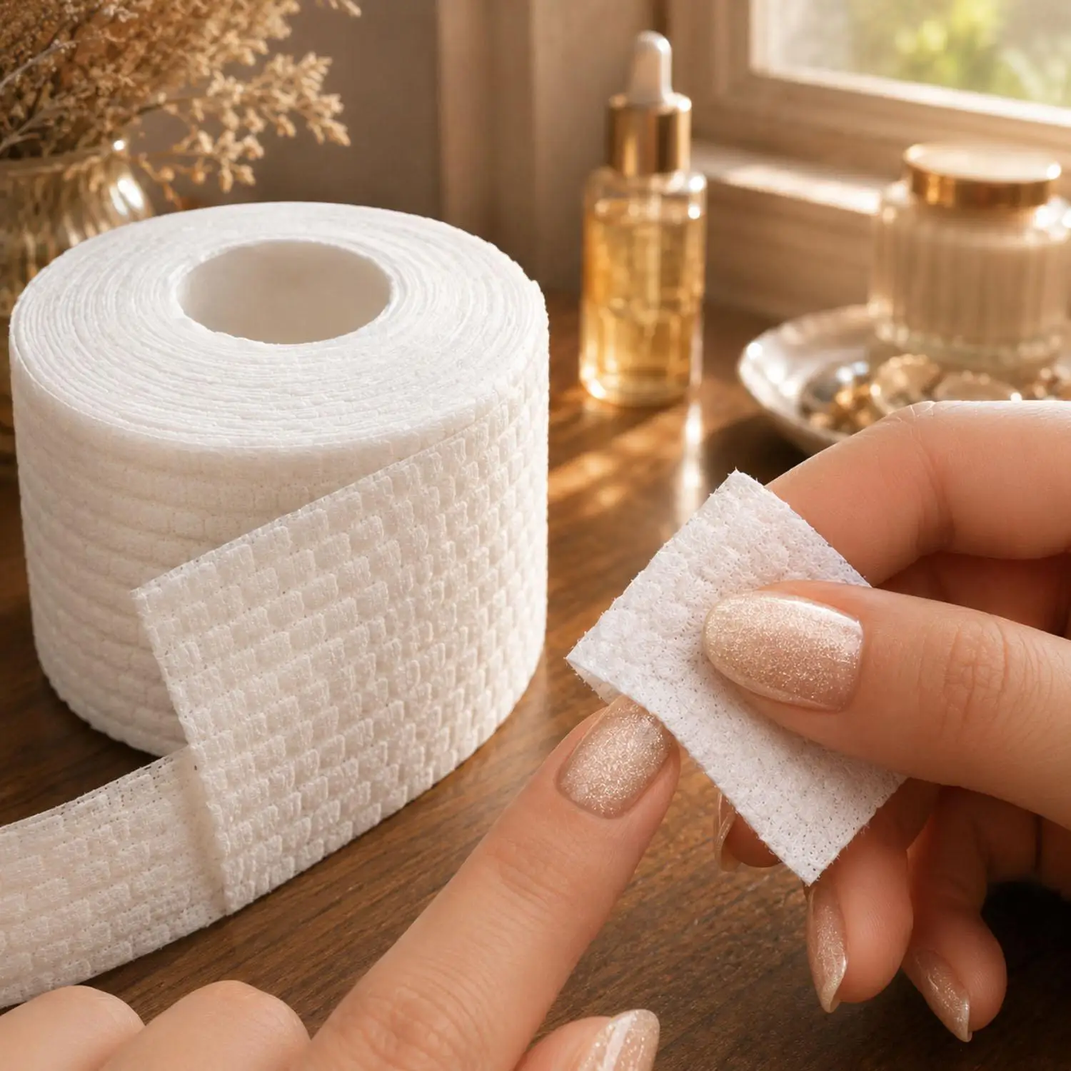 Soft Disposable Nail Polish Remover Pads Lint Free Soak Absorbent Nail Wipes Cleaning Patch for Manicure Pedicure Cosmetic Tools view 5