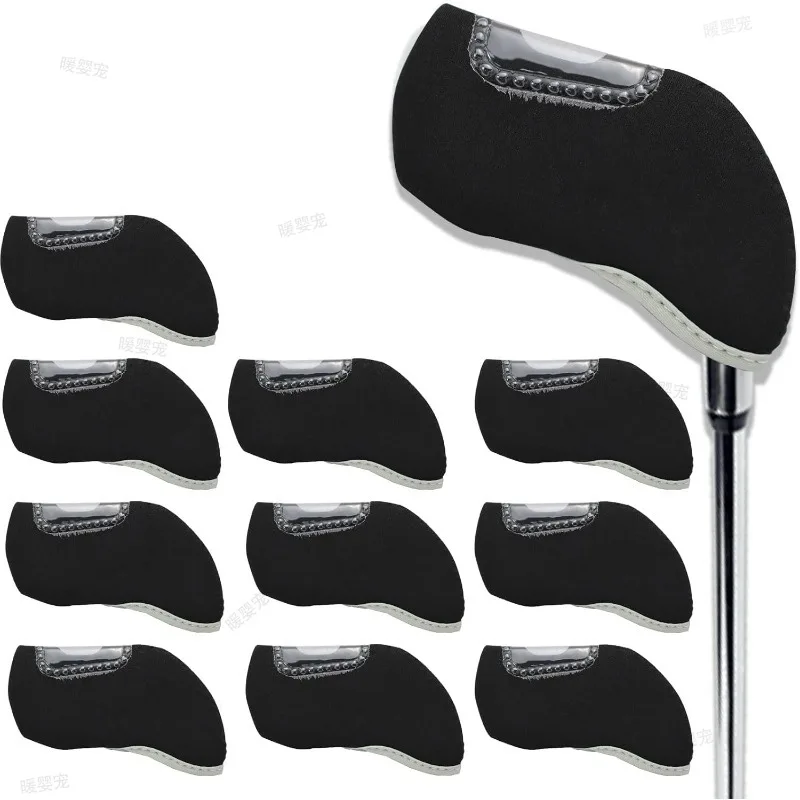 Golf Iron Headcovers Golf Club Head Covers Guard No Number Visible Window Sleeve Cover Club Head Covers Golf Protective Case