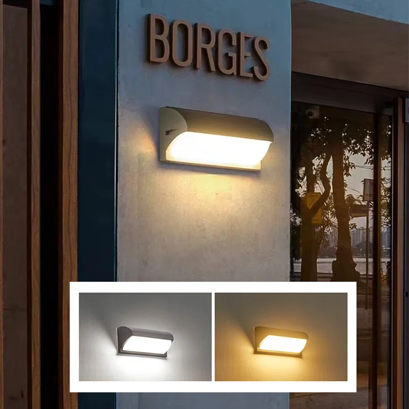 2 قطعة Led في الهواء الطلق الجدار ضوء مقاوم للماء IP66 AC85-265V Led الإضاءة في الهواء الطلق أضواء الشرفة شرفة مصابيح حديقة في الهواء الطلق الجدار مصباح