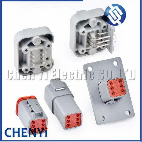 Imagen 2 del producto Conector impermeable automotriz de 6 pines enchufe de arnés de cables DT06-6S DT04-6P DT04-6P-L012 DT15-6P DT13-6P para la serie Deutsch DT