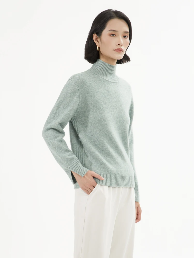 

Long Sleeve New Fashion Turtleneck Pullover Women Sweater 100% Cashmere Spring Autumn Winter Thick Warm Knitwears