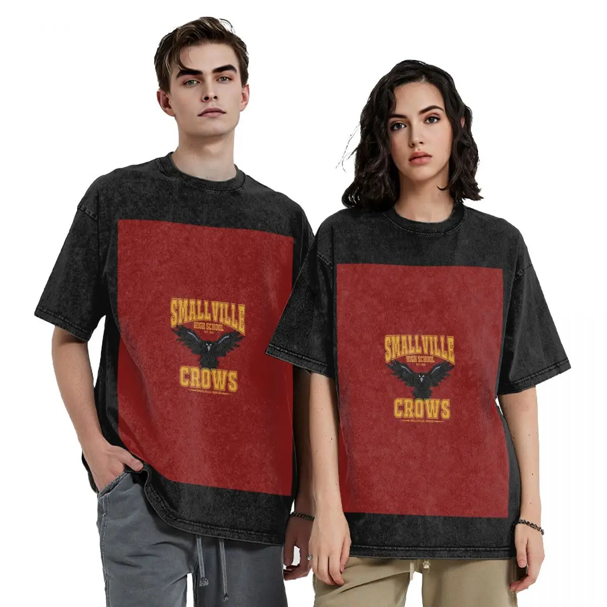 

Smallville High: Home of the Crows T-Shirt funny shirt cotton customs T-shirts man men workout shirt