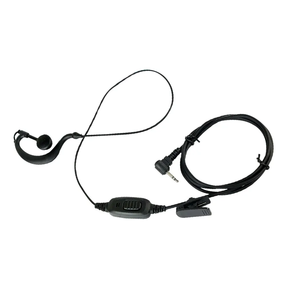 Auriculares con cable para walkie-talkie, cascos de operación con botón, 1 Pin, 2, 5mm