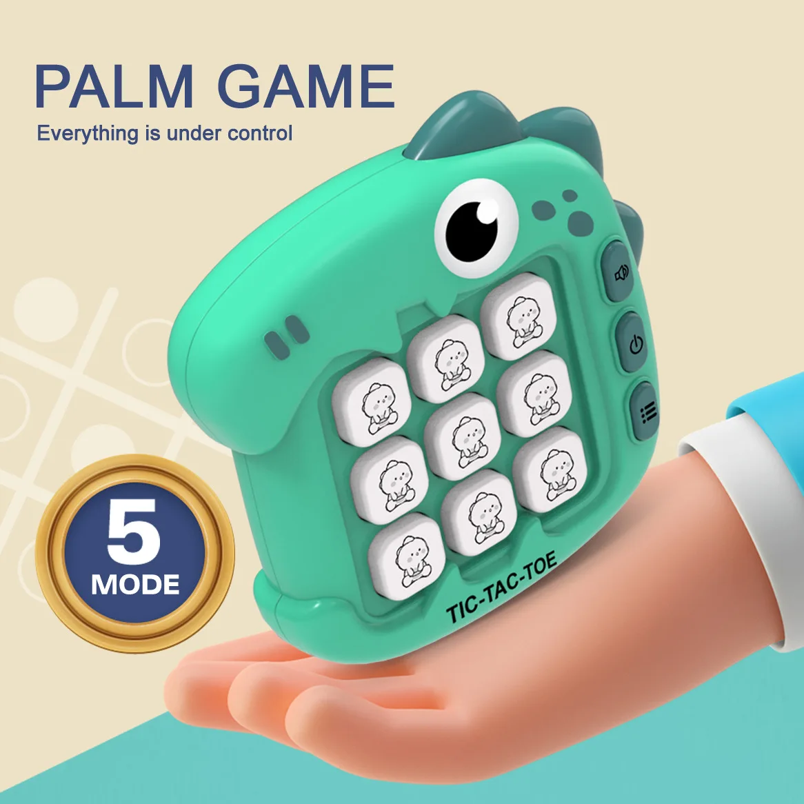 Triple Tic Tac Toe Machine de jeu enfants réflexion formation interactif jeu de bureau jouets voyage casse-tête 5 Modes