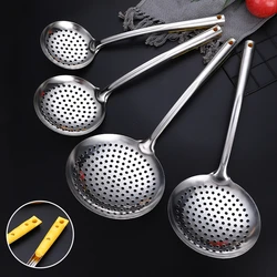 Thickened Stainless Steel Large Colander Filter Spoon Household Noodles Strainer Skimmer Oil Separator Kitchen Gadgets