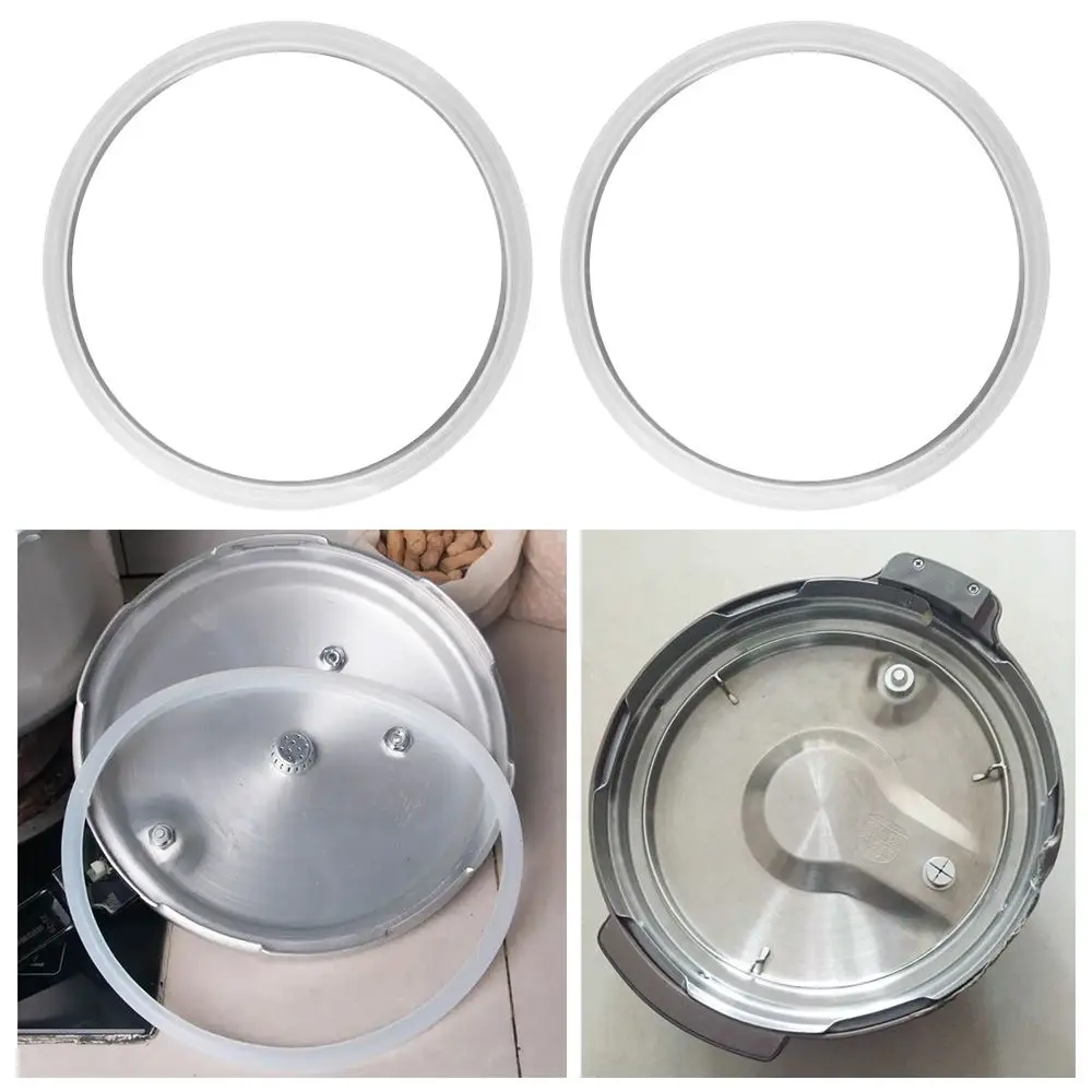 Tools Pressure Cookers Accessories 18 20 22 24 26CM Sealing Ring Gasket White Silicone Rubber Pressure Cooker Seal Ring