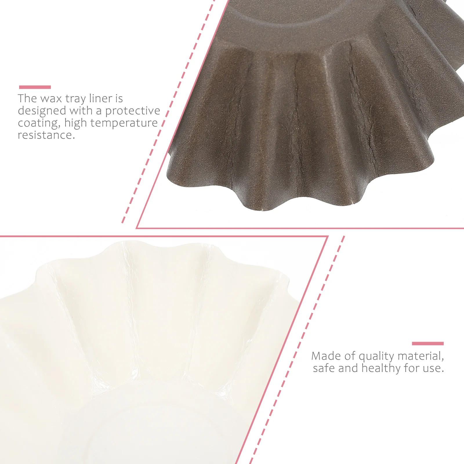 

50Pcs Leakproof Wax Warmer Liner Tray Heating Aromatherapy Insert Non-Drip Replacement for Scented Melts