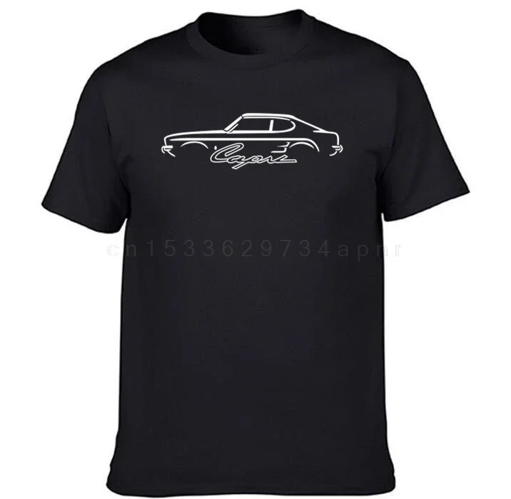 クラシックな車のプリントTシャツ,フォードカプリmk1,高品質,クラシックなファッションのトレンド,綿100%,新品,2021