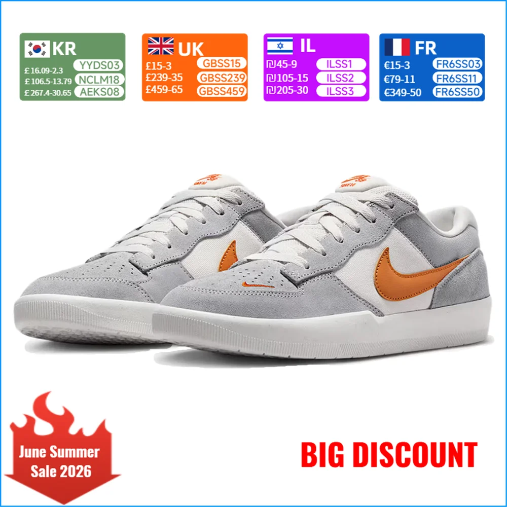

Nike SB Force 58 Unisex Skateboarding Shoes Durable Suede Classic Retro Comfort Sneakers DV5477-007