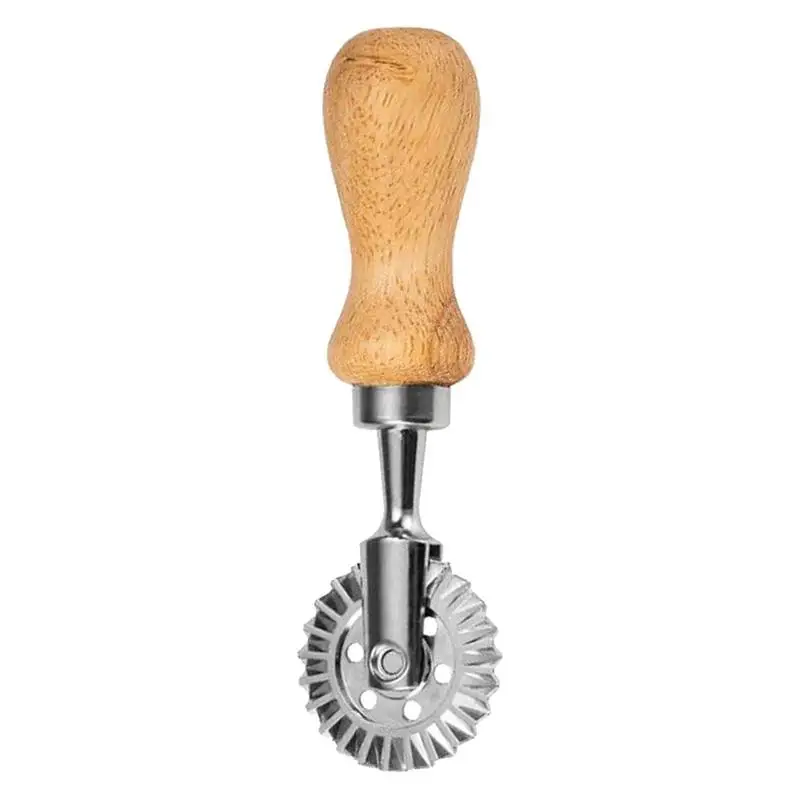 Pasta Cutter Pasta Maker Mold With Wooden Handle Kitchen Attachment For Making Pasta Dumplings Ravioli Lasagna Pierogi And More