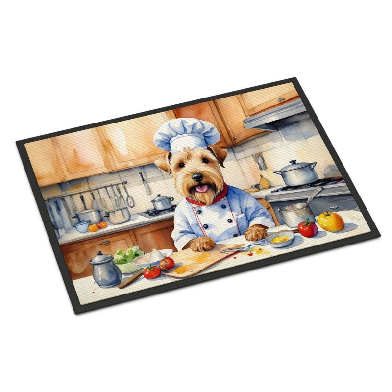 

New Wheaten Terrier Door Mat Indoor Outdoor Non-Slip Durable Easy to Clean Washable Entry Rug Perfect Housewarming Wedding Gift