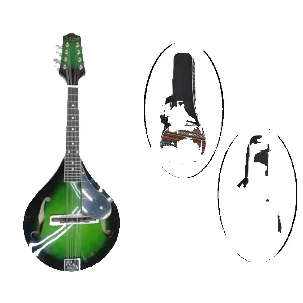 IRIN 8-String Mandolin Guitar A Style Electric Mandolin Stringed instruments with Bag Accessories for Performance Playing