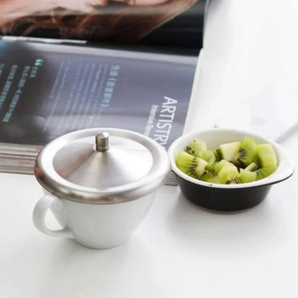 

2 Pcs Steel Mug Lids 12.3cm Tumbler Lid Replacement 10.6cm Portable Coffee Cup Covers Replacement Tumbler Dustproof