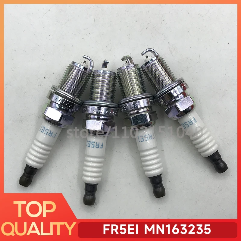 4pc Iridium Spark Plug MN163235 FR5EI for Mitsubishi OUTLANDER LANCER ECLIPSE Citroen C-CROSSER Peugeot 400 2.4 2.4L Cancles