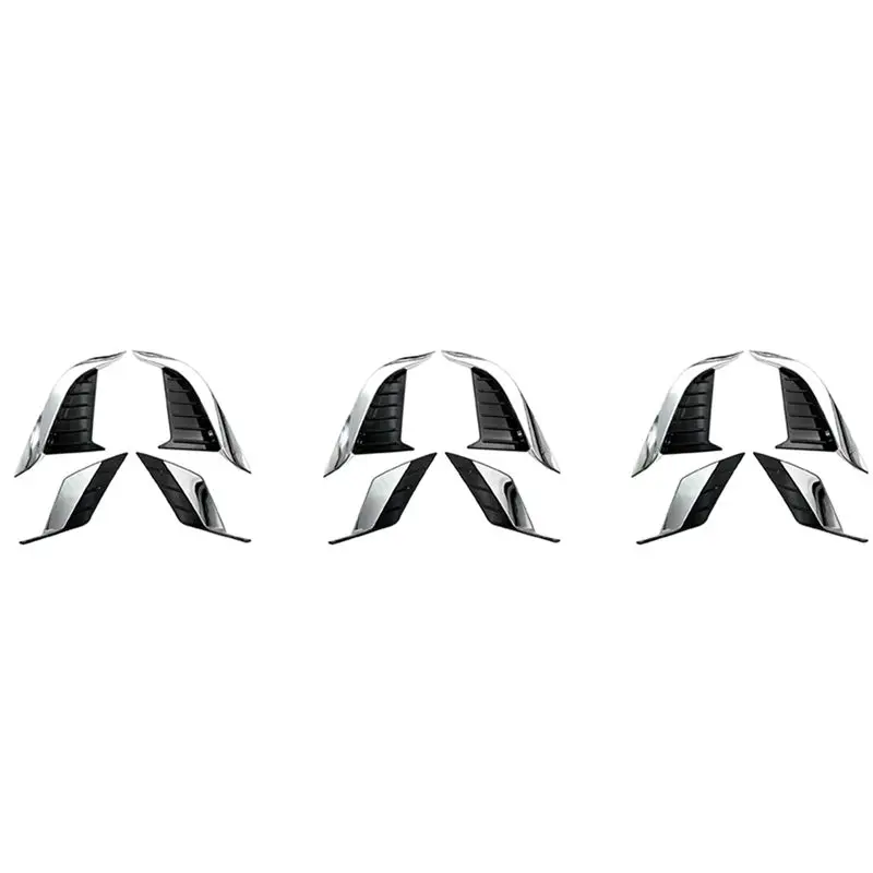 Practical 12X For Toyota Corolla Cross 2020 2021 ABS Chrome Front Rear Fog Light Lamp Eyelid Eyebrow Cover Trim Molding Bezel