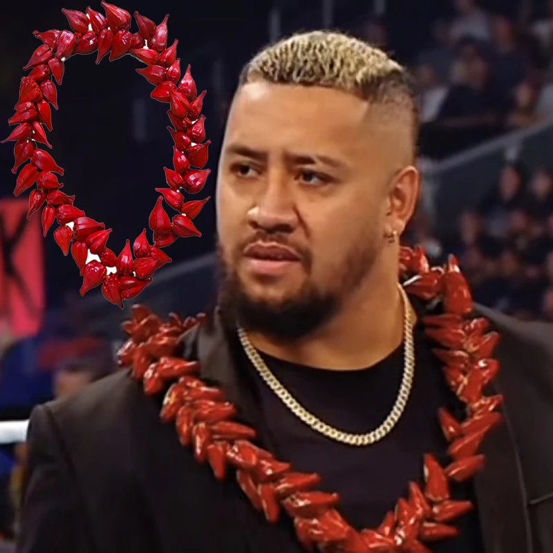 Bloody Family Sorosika ULA FALA Samoan ULA FALA Necklace Family Tribe Necklace Roman Reigns Tribal Chief